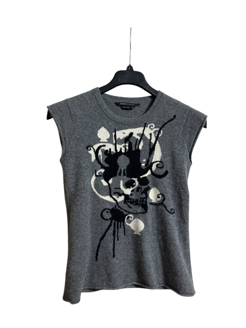 Full cashmere graphic vest